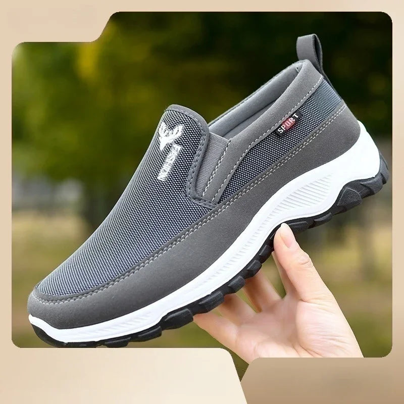 Men Sneakers Breathable Orthopedic Travel Plimsolls Slip On Comfortable for Outdoor Activity Hiking Walking
