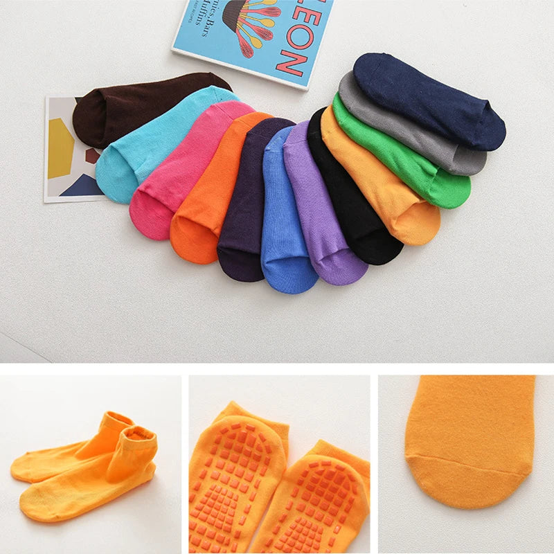 10 Pairs Kids Adults Anti-Slip Socks Parent-Child Trampoline Sock Cotton Children Socks Sports Boys Girls Outside Baby Socks (Copy)