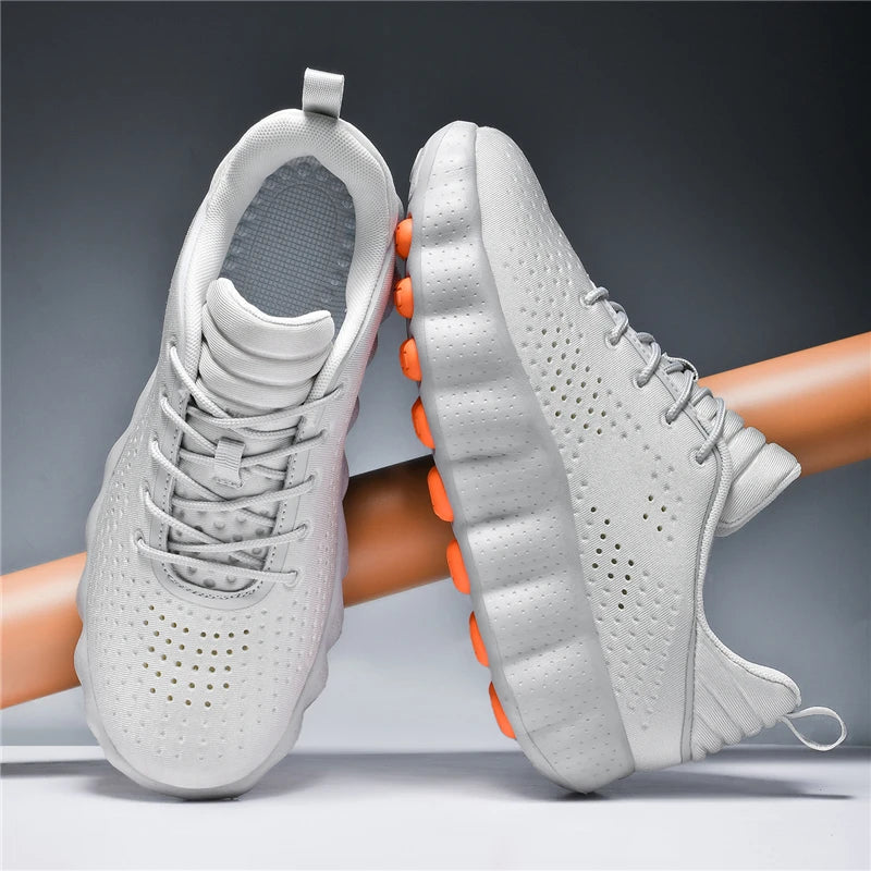 New Shoes Massage Particles Supercritical Cushioning Breathable Knit Sports Sneakers Non-slip Walking Shoe