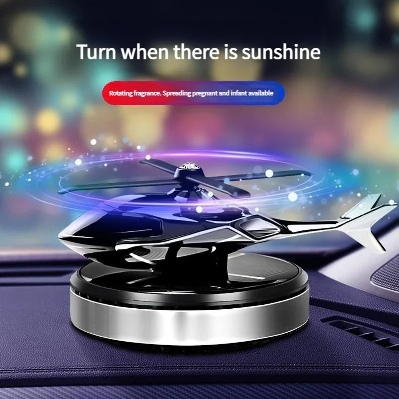 Helicopter Styling Solar Car air freshenerDecorative Aromatherapy Car interior accessories Propeller rotary perfume diffuser