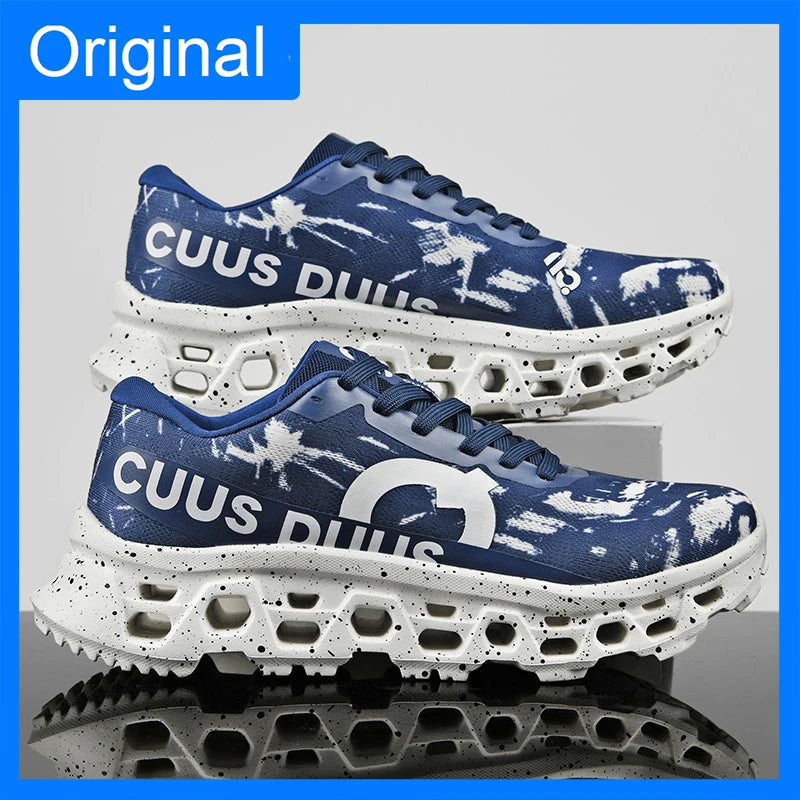 Men Sneakers High-quality Mesh Breathable Hollow Out Soft Sole Rebound Anti Slip Marathon Sports Shoes Comfort Outdoor Running