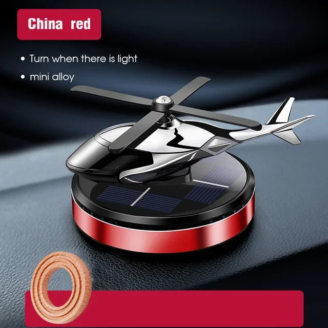 Helicopter Styling Solar Car air freshenerDecorative Aromatherapy Car interior accessories Propeller rotary perfume diffuser