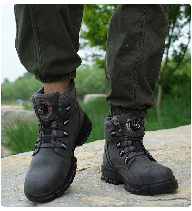 Work Safety Boots Men Waterproof Security Boots lightweight Industrial Steel Toe Work Shoes Protective Men Safety Shoes Size 48
