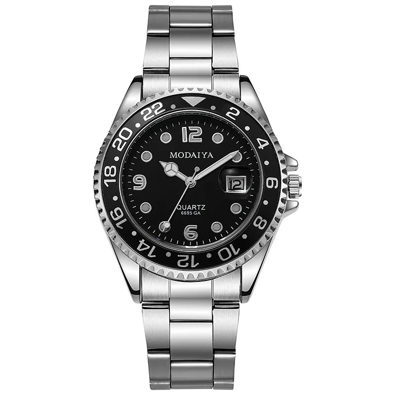 Fashion Men Business Watches Casual Silicone Band Calendar Quartz Watch Steel Wristwatch for Male Clock Reloj Hombre