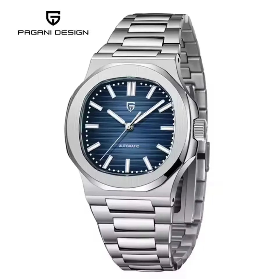 PAGANI DESIGN New Sport Elegance Mechanical Watch Stainless Steel Luminous Man watch Sapphire Seagull ST16 Movt Men's Watches