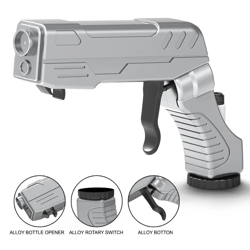 Champagne wine bottle beer dispenser spray gun beer ejecting feeding flirt gun