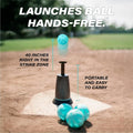 HOES-Tee Popper For Hitting Practice Without A Pitcher- Nylon Material, For Strength Baseball Training 1 Popper Ball Included