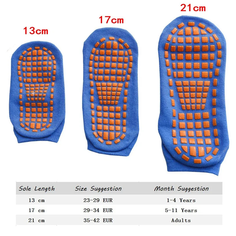 10 Pairs Kids Adults Anti-Slip Socks Parent-Child Trampoline Sock Cotton Children Socks Sports Boys Girls Outside Baby Socks (Copy)