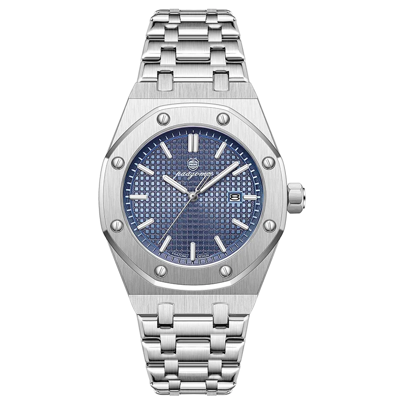 PAAZOMU Luxury Quartz Man Wristwatch Sport Men Watches Waterproof Luminous Date Week Stainless Steel Men's Watch Male Reloj+box