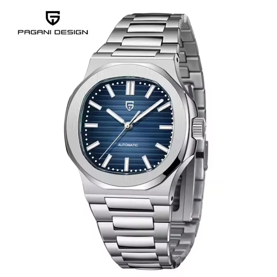 PAGANI DESIGN New Sport Elegance Mechanical Watch Stainless Steel Luminous Man watch Sapphire Seagull ST16 Movt Men's Watches