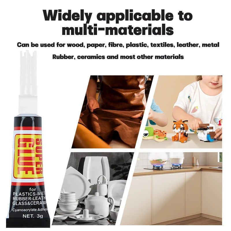 1-30pcs Super Strong Glue Universal Quick Drying Glue Multipurpose Repair Glue for Metal Plastic Glass Strong Universal Adhesive