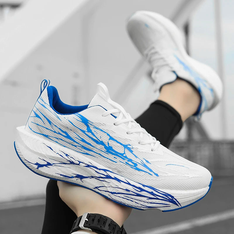 Unisex Running Shoes Women Carbon Board Speciality Marathon Shoes Men Sports Breathable Lightweight Technology Running Sneakers