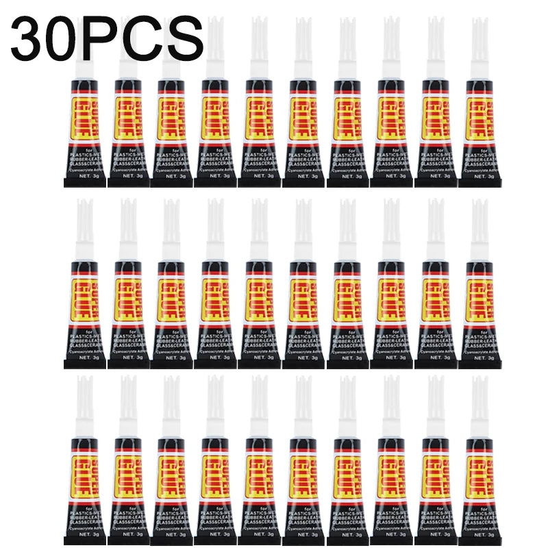 1-30pcs Super Strong Glue Universal Quick Drying Glue Multipurpose Repair Glue for Metal Plastic Glass Strong Universal Adhesive