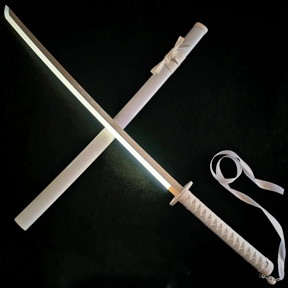 Luminous Bleach Katana Led Light Rukia Sword Anime Ichigo Cosplay Prop Ninja Knife Real Japanese Katana Bright Samurai Sabre Toy