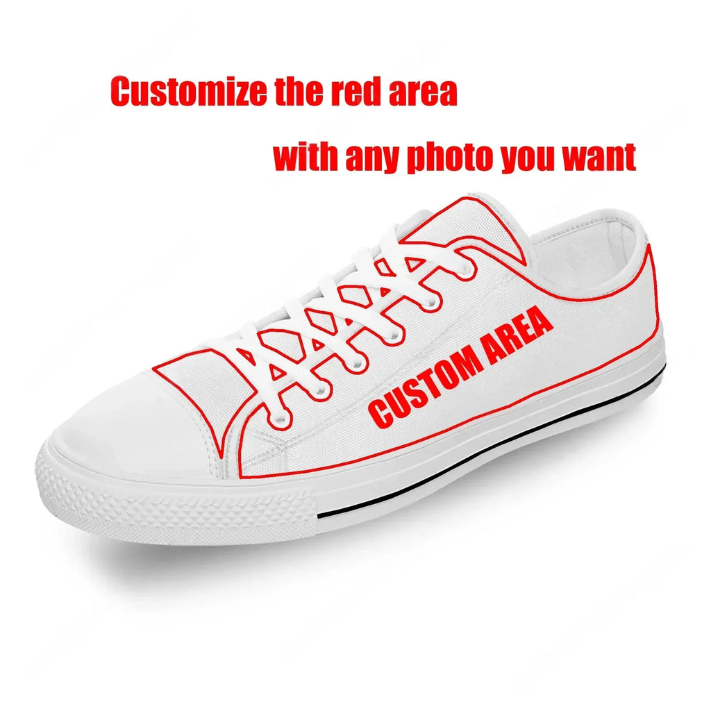 Anime Ken Kaneki Tokyo Ghoul Low Top High Quality Shoes Mens Womens Teenager Canvas Sneaker Casual Couple Sneakers Custom Shoe
