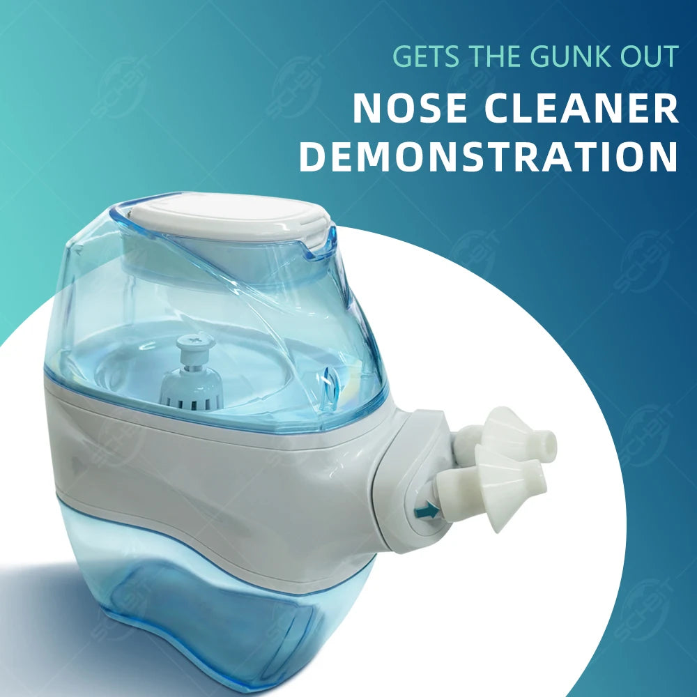 Electric Nasal Irrigator 360° Clean Nasal Cavity Nose Cleaner for Healthy Breathing Keep Nasal Cavity Clean