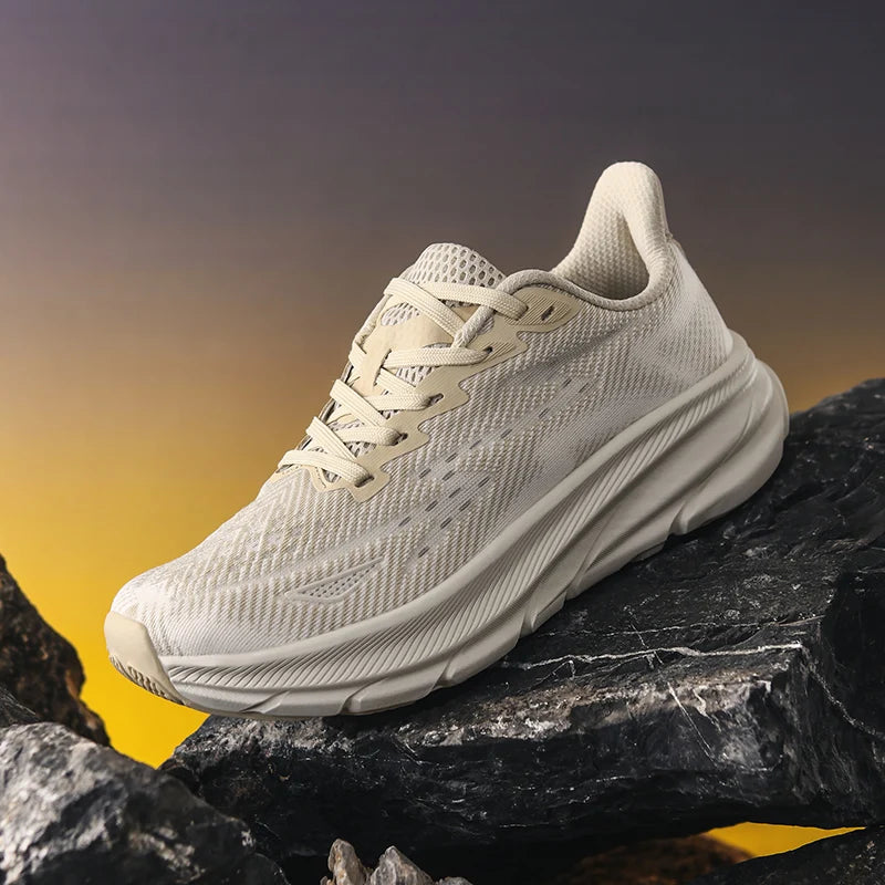 Running Shoes Luxury Shoes Couple Outdoor Sneakers Cushioning Breathable Mesh Off-road Trainer Shoes Race Non-Slip Fashion