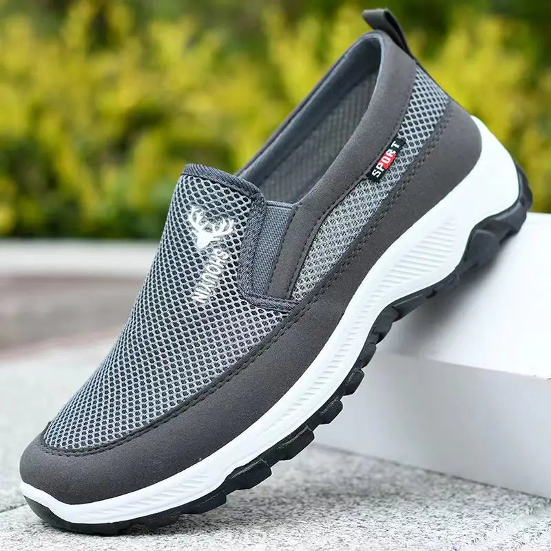 Men Sneakers Breathable Orthopedic Travel Plimsolls Slip On Comfortable for Outdoor Activity Hiking Walking