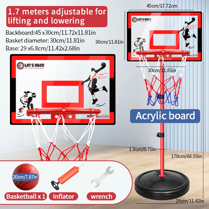 Elevatable Mobile Indoor Shooting Frame - Outdoor Training and Entertainment Basketball Frame - Adjustable Height Portable Outdo