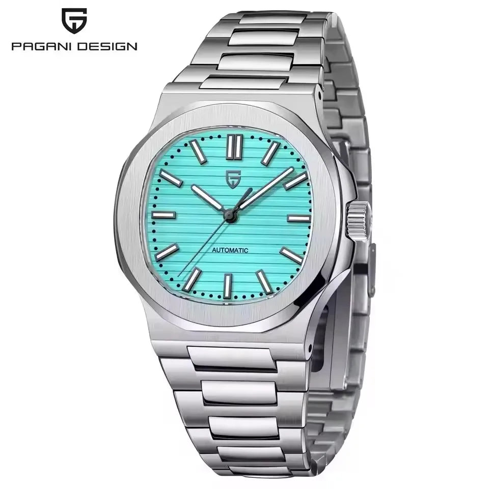 PAGANI DESIGN New Sport Elegance Mechanical Watch Stainless Steel Luminous Man watch Sapphire Seagull ST16 Movt Men's Watches