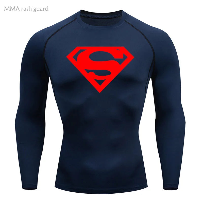 Sports Compression Shirt Men's T-Shirt Short Sleeve Quick Dry Summer Fitness Top Bodybuilder T-shirt Running Men's Gym Clothing