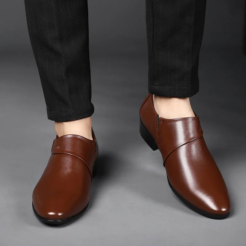Oxfords Leather Shoes for Men Luxury Big Size 38-50 Men Dress Shoes Business Party Wedding Office Work Shoe 2025 New Men Loafers