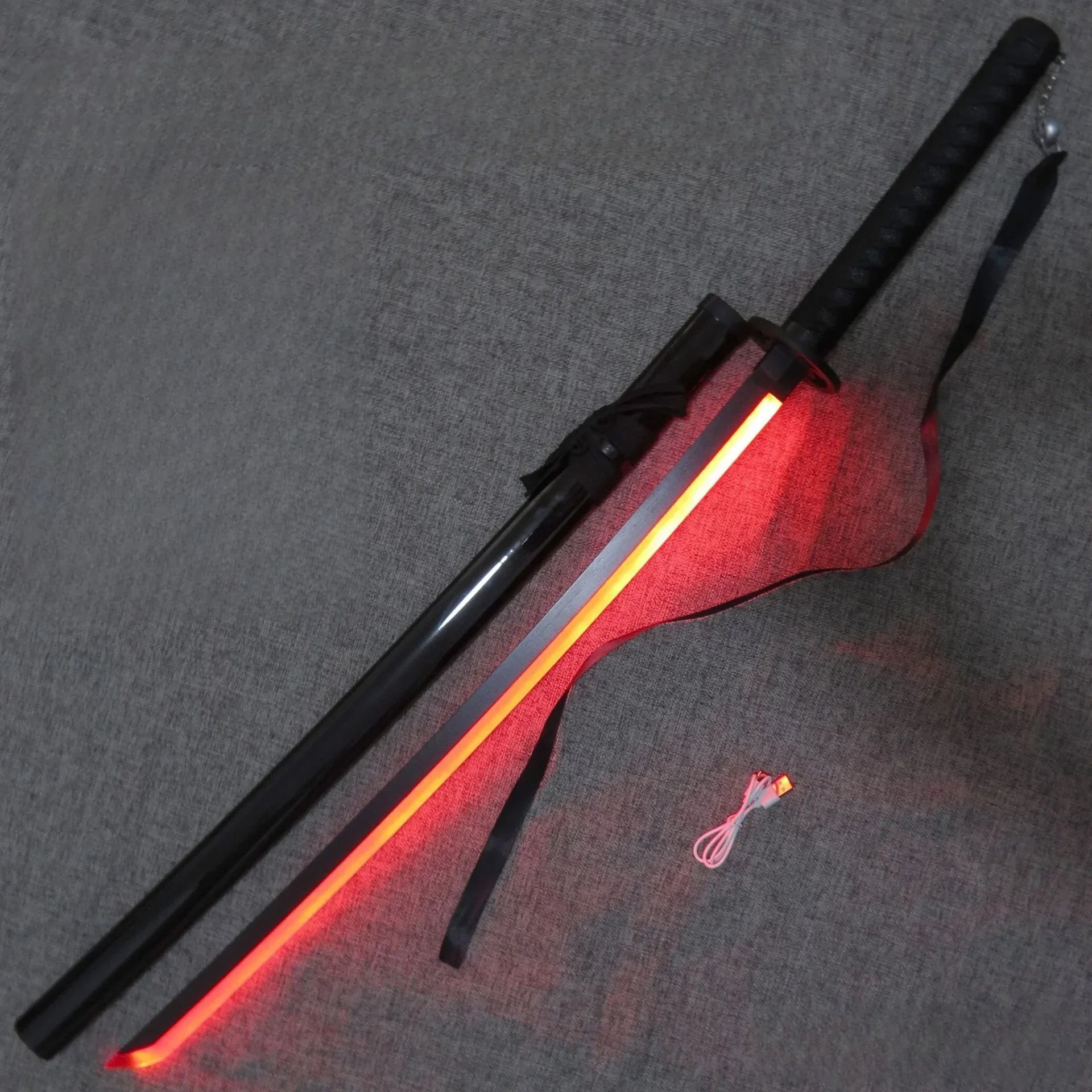 Luminous Bleach Katana Led Light Rukia Sword Anime Ichigo Cosplay Prop Ninja Knife Real Japanese Katana Bright Samurai Sabre Toy