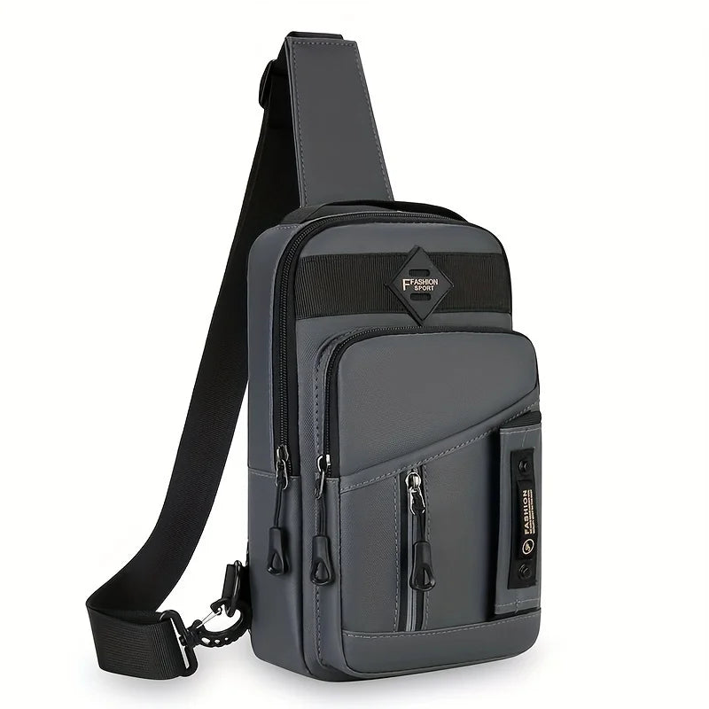 New Men Shoulder Bags Chest Bag Multifuncional Crossbody Bags Travel Sling Bag
