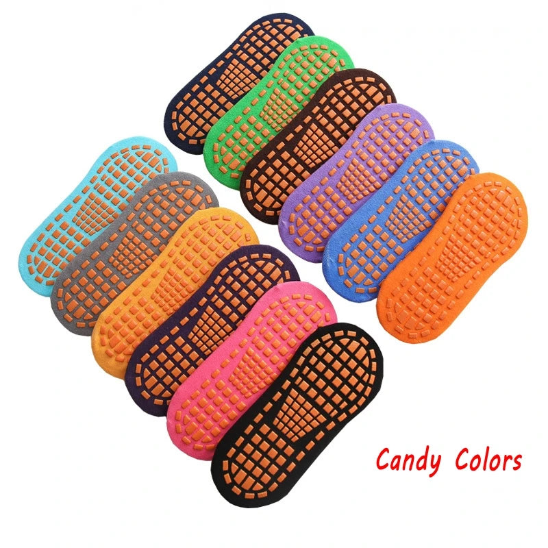 10 Pairs Kids Adults Anti-Slip Socks Parent-Child Trampoline Sock Cotton Children Socks Sports Boys Girls Outside Baby Socks (Copy)