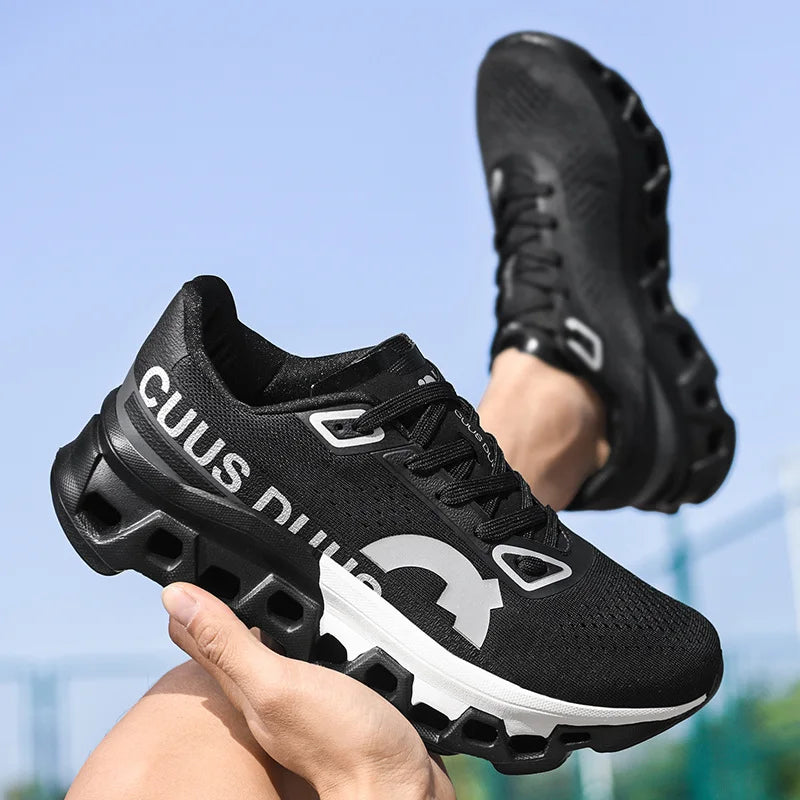 Unisex Running Shoes Off-road Shoes Cushioning Jogging Non-Slip Breathable Mesh Luxury shoes Outdoor Couple Trainer Race Sneakers