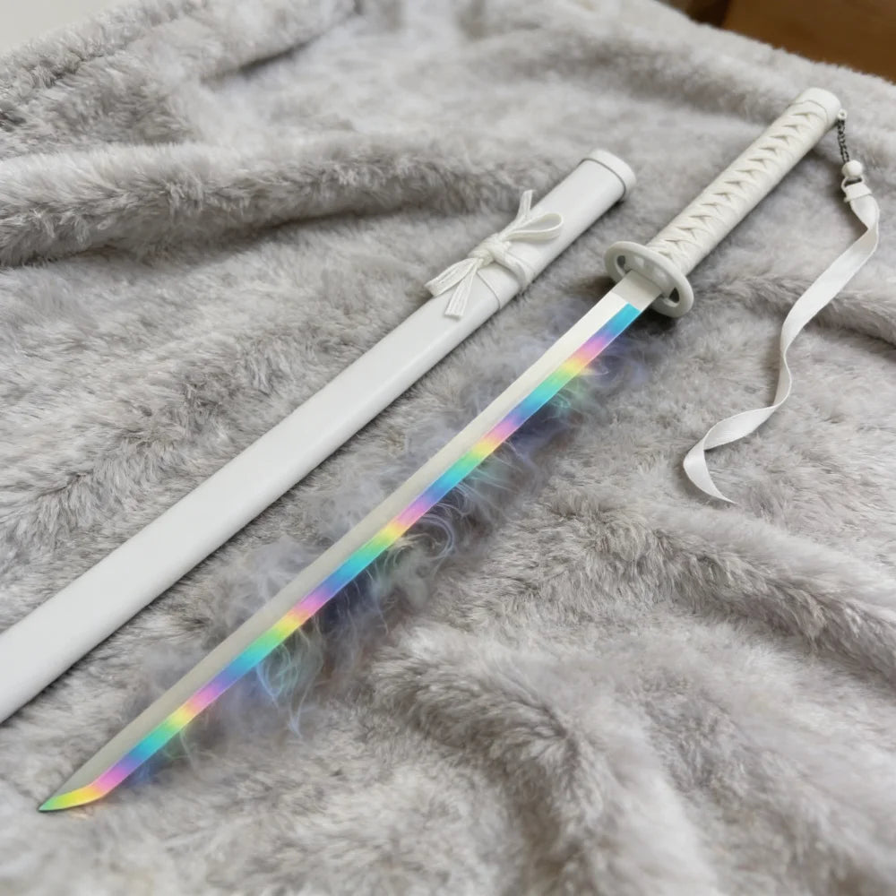 40inch Bleach Kuchiki Byakuya Katana Real Japanese Sword LED Mist Original Vapor Schwert Wood Lightsabre Cosplay Prop Toy Gift