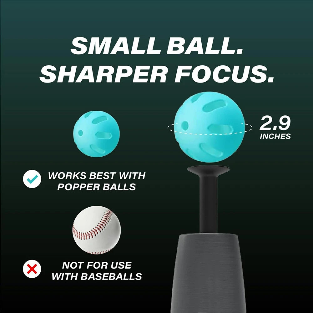 HOES-Tee Popper For Hitting Practice Without A Pitcher- Nylon Material, For Strength Baseball Training 1 Popper Ball Included