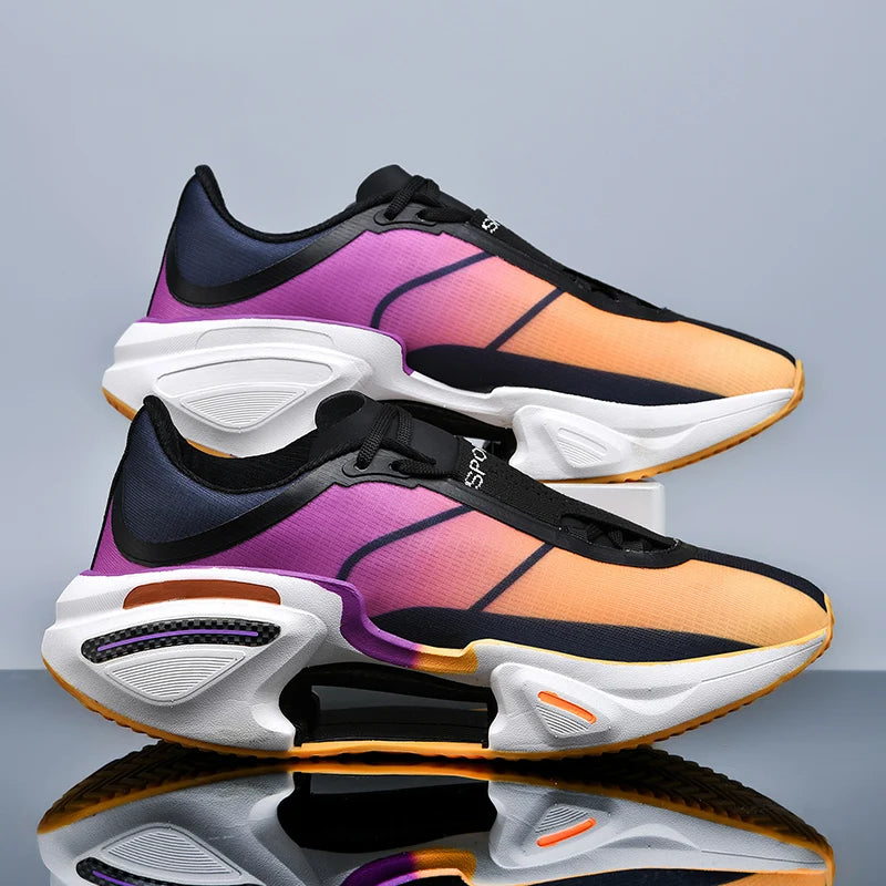 Men's Basketball Shoes Breathable Cushioning Non-Slip Wearable Runing Shoes Gym Training Athletic Basketball Sneakers for Women