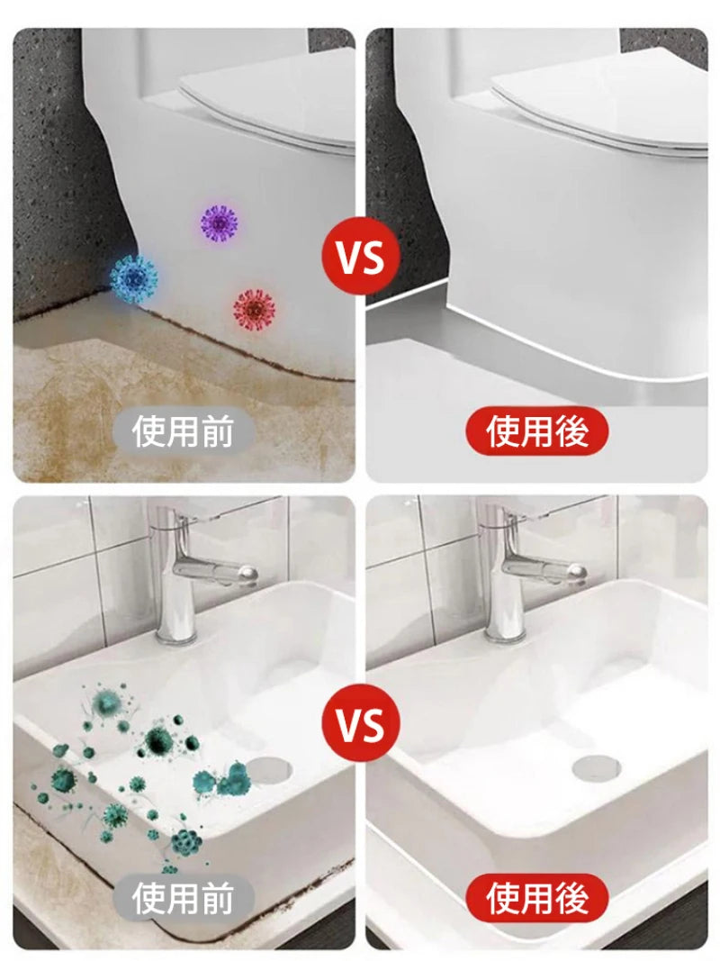 White Plastic Steel Mud Waterproof Glue Bathroom Toilet Waterproof and Mildew Proof Caulking Glue Sealing Kitchen Sink Dedicated