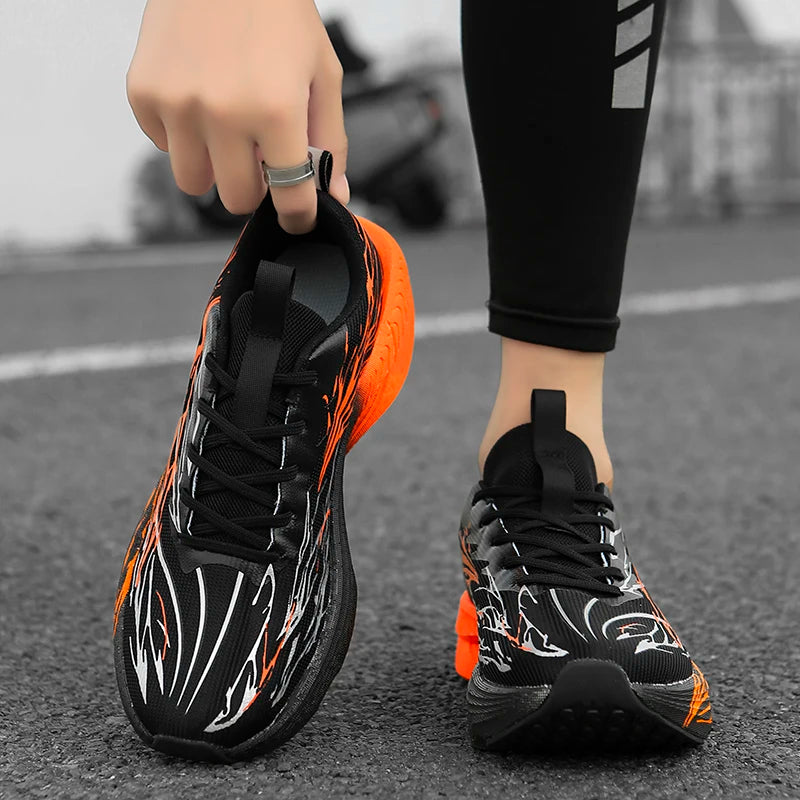 Unisex Running Shoes Women Carbon Board Speciality Marathon Shoes Men Sports Breathable Lightweight Technology Running Sneakers
