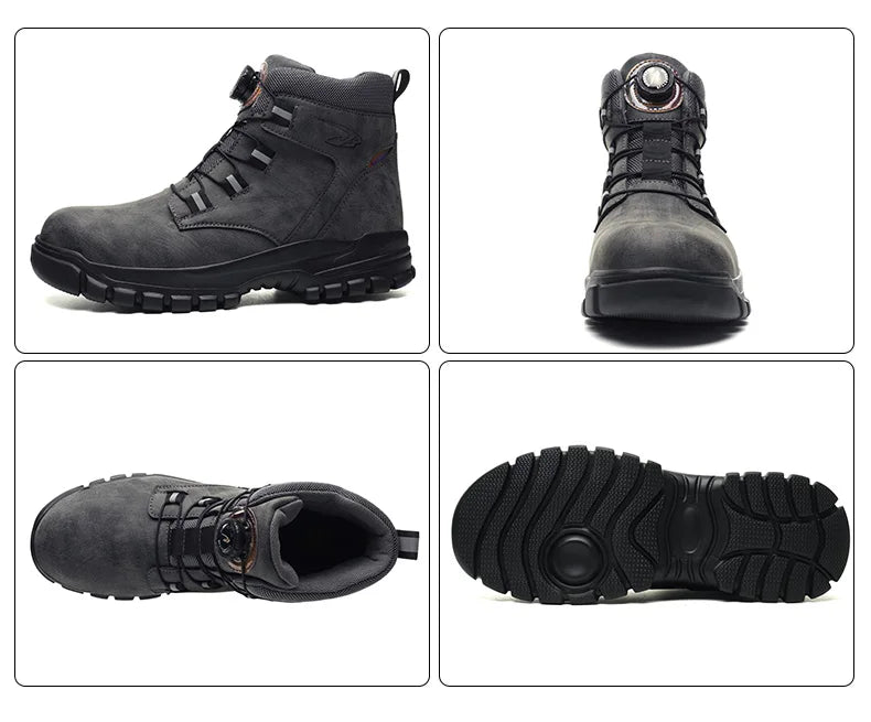 Work Safety Boots Men Waterproof Security Boots lightweight Industrial Steel Toe Work Shoes Protective Men Safety Shoes Size 48