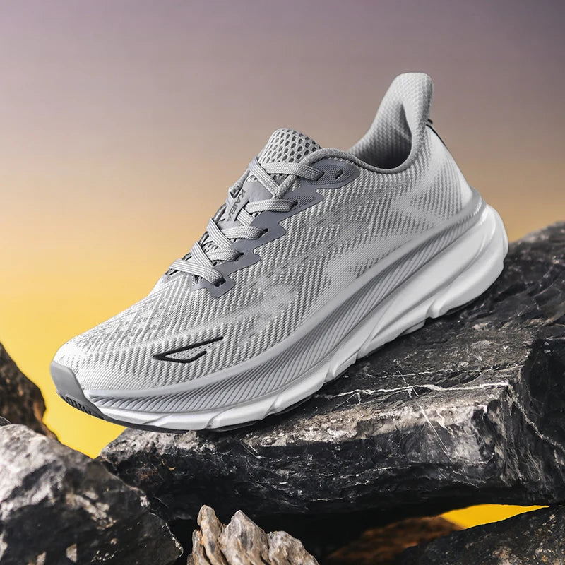Running Shoes Luxury Shoes Couple Outdoor Sneakers Cushioning Breathable Mesh Off-road Trainer Shoes Race Non-Slip Fashion