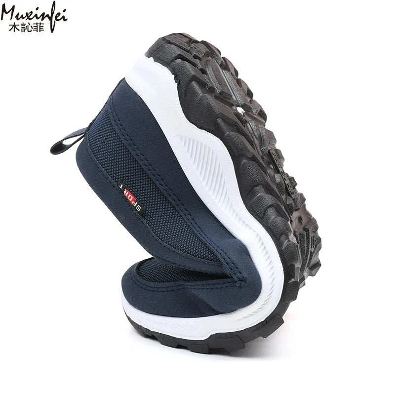 Men Sneakers Breathable Orthopedic Travel Plimsolls Slip On Comfortable for Outdoor Activity Hiking Walking