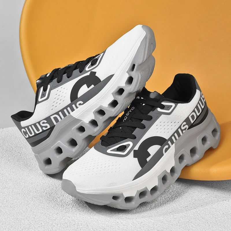 Unisex Running Shoes Off-road Shoes Cushioning Jogging Non-Slip Breathable Mesh Luxury shoes Outdoor Couple Trainer Race Sneakers
