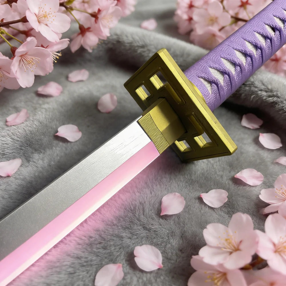 40inch Bleach Kuchiki Byakuya Katana Real Japanese Sword LED Mist Original Vapor Schwert Wood Lightsabre Cosplay Prop Toy Gift