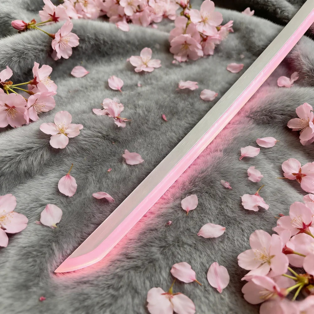 40inch Bleach Kuchiki Byakuya Katana Real Japanese Sword LED Mist Original Vapor Schwert Wood Lightsabre Cosplay Prop Toy Gift