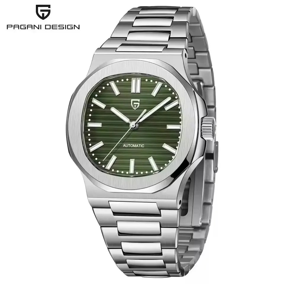 PAGANI DESIGN New Sport Elegance Mechanical Watch Stainless Steel Luminous Man watch Sapphire Seagull ST16 Movt Men's Watches